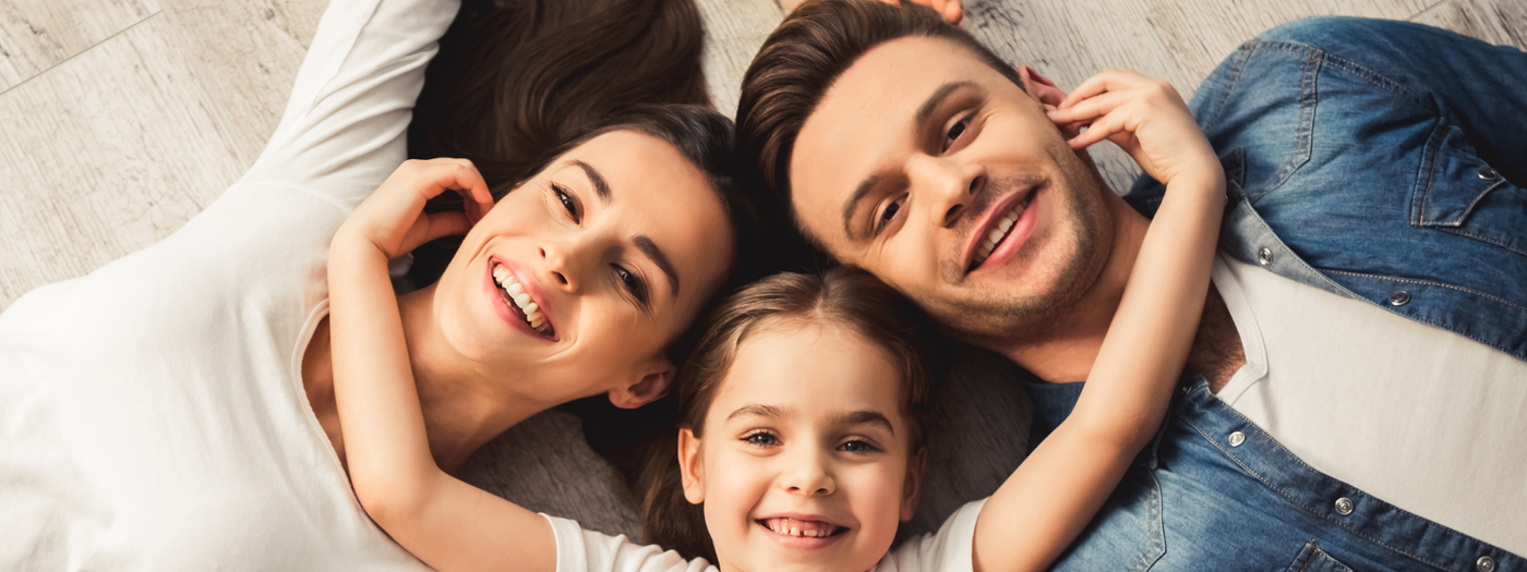 A homeschooling family learning together